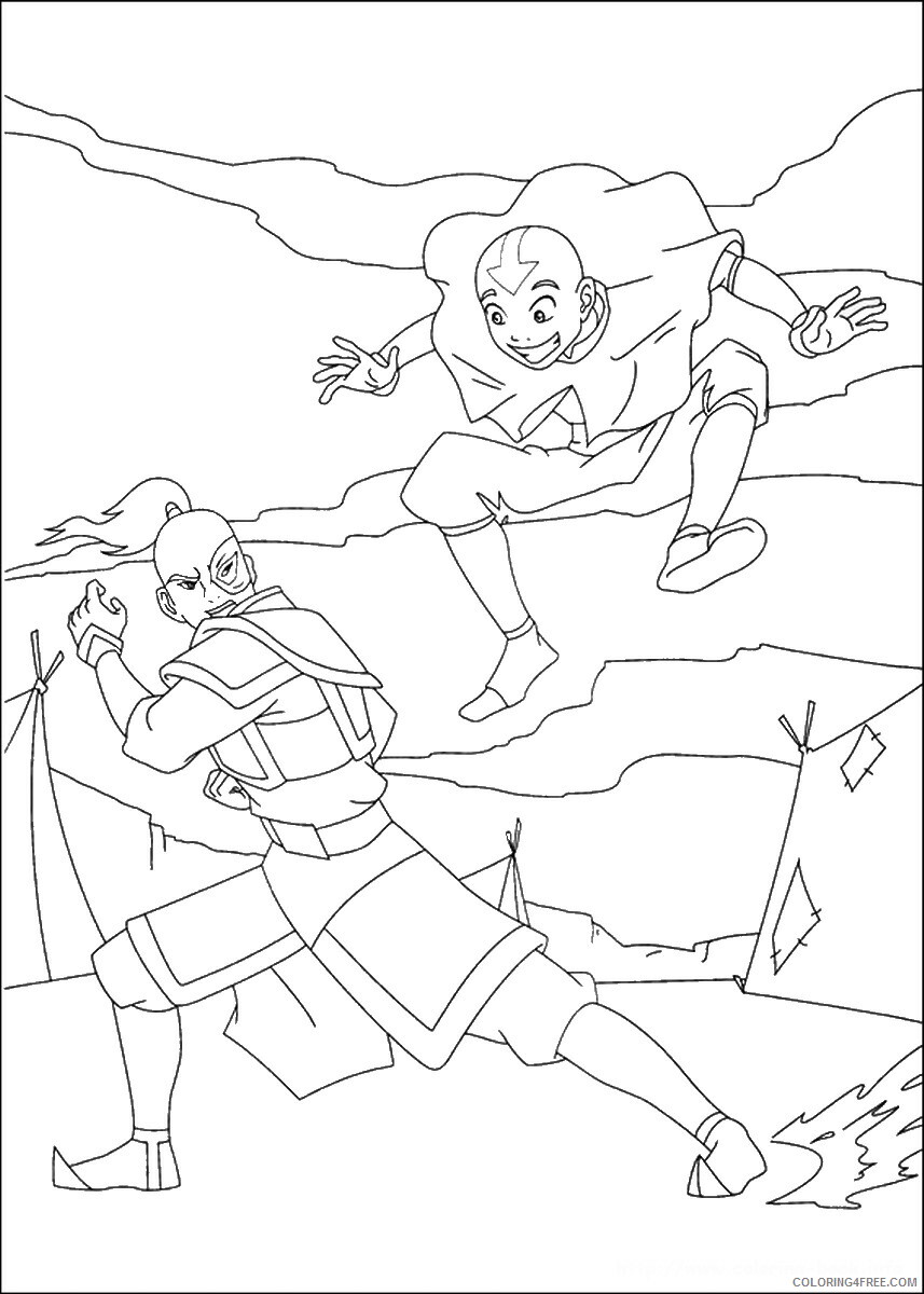 Avatar the Last Airbender Coloring Pages TV Film avatar_cl133 Printable 2020 00291 Coloring4free
