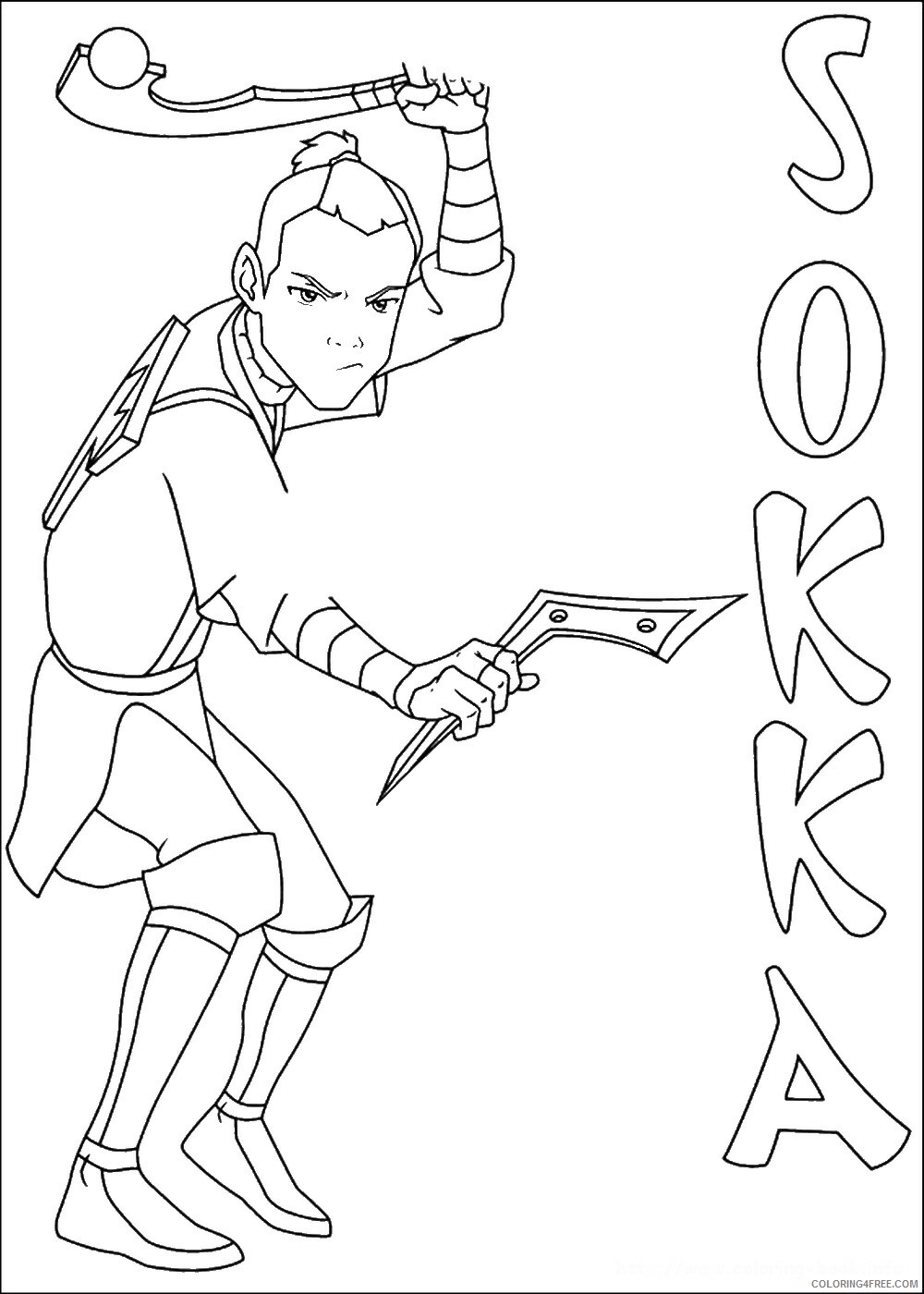 Avatar the Last Airbender Coloring Pages TV Film avatar_cl144 Printable 2020 00302 Coloring4free