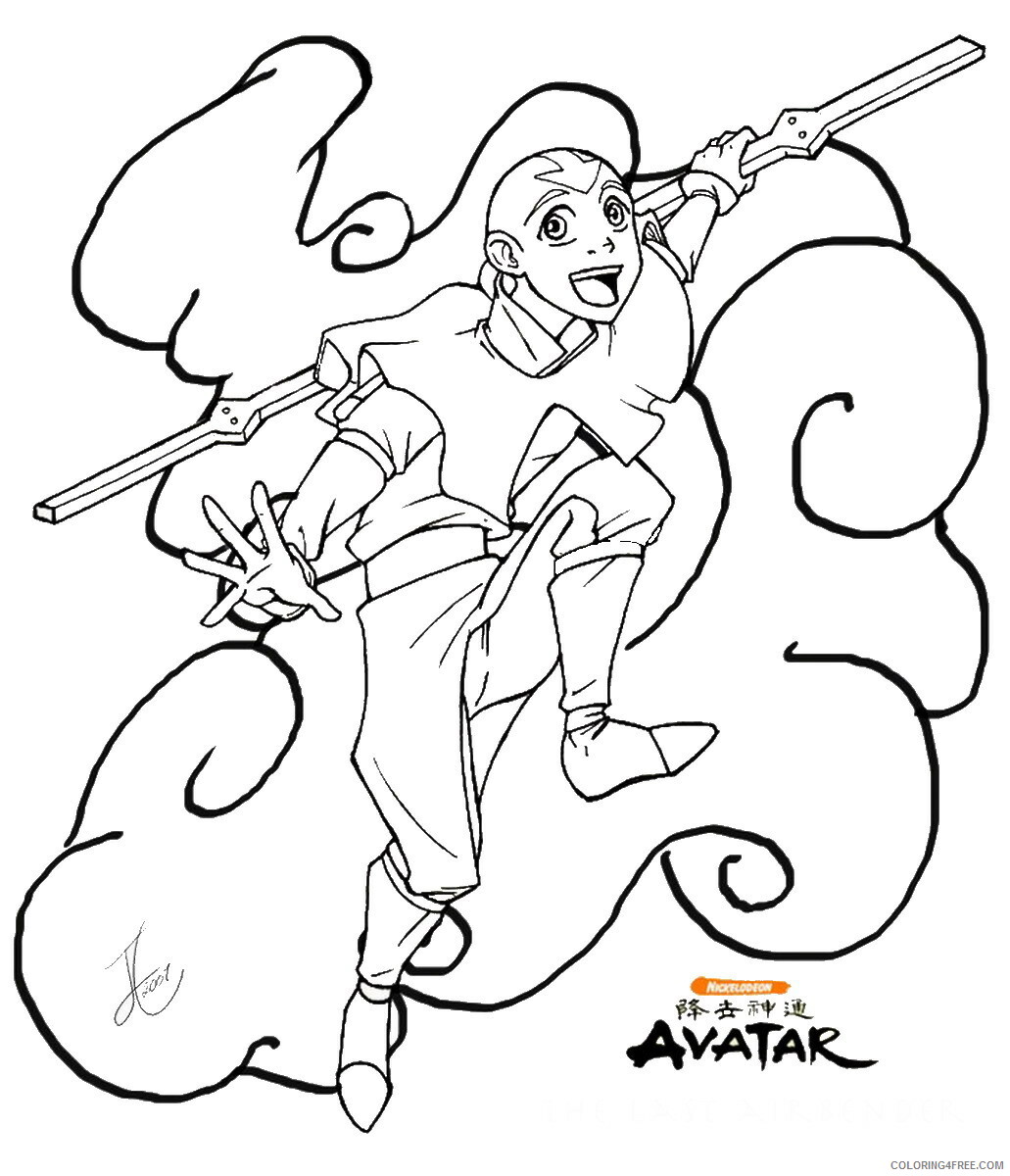 Avatar the Last Airbender Coloring Pages TV Film avatar_cl157 Printable 2020 00310 Coloring4free