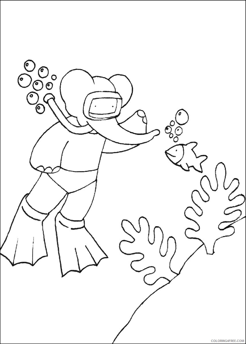 Babar Coloring Pages TV Film babar_cl_15 Printable 2020 00367 Coloring4free