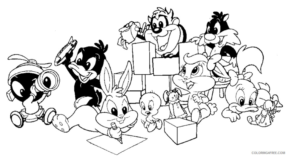Baby Looney Tunes Coloring Pages TV Film Baby Looney Tunes Sheets Printable 2020 00488 Coloring4free