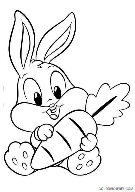Baby Looney Tunes Coloring Pages TV Film Bugs Bunny Printable 2020 00403 Coloring4free