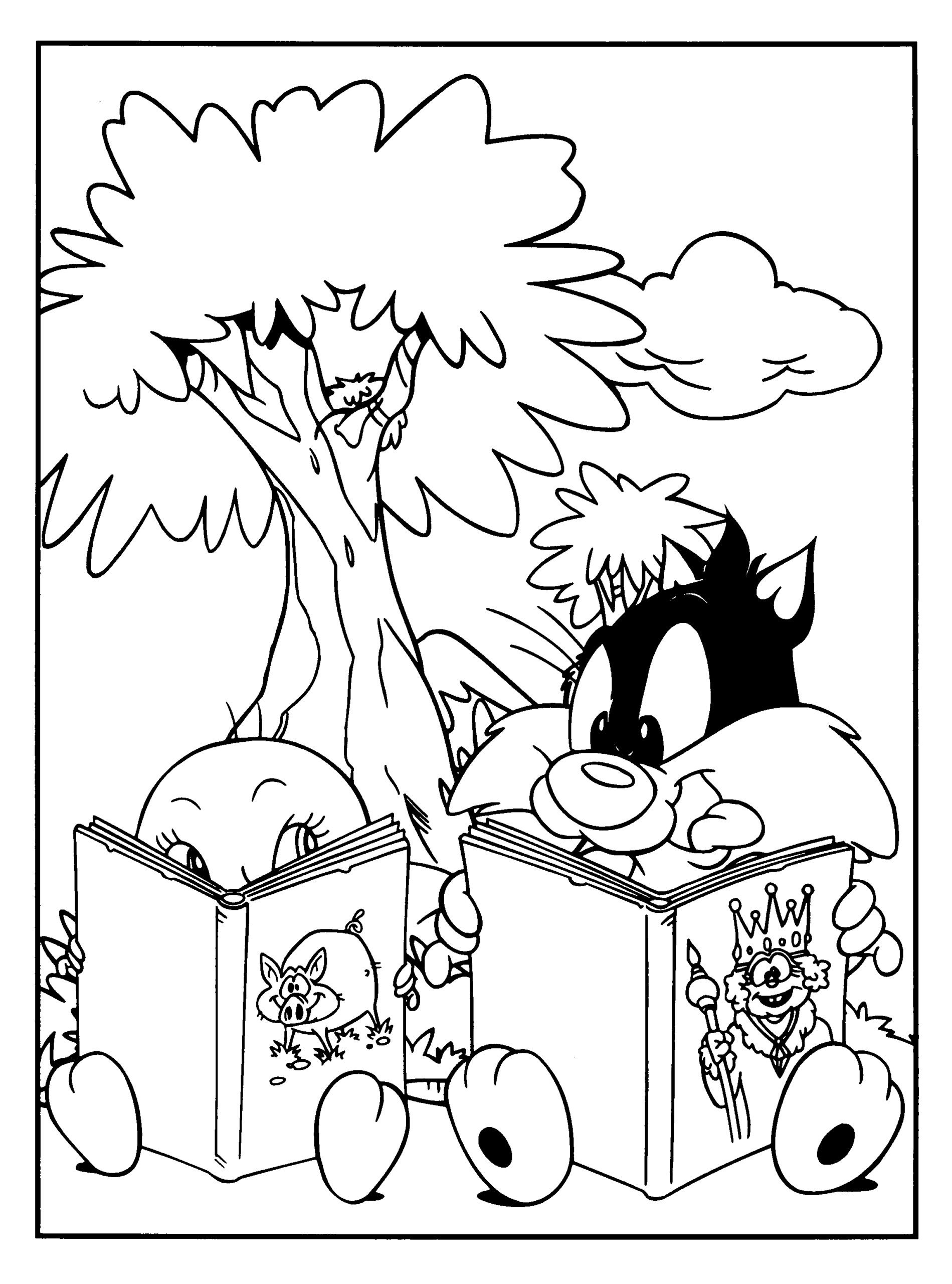 Baby Looney Tunes Coloring Pages TV Film baby looney tunes 13 Printable 2020 00411 Coloring4free