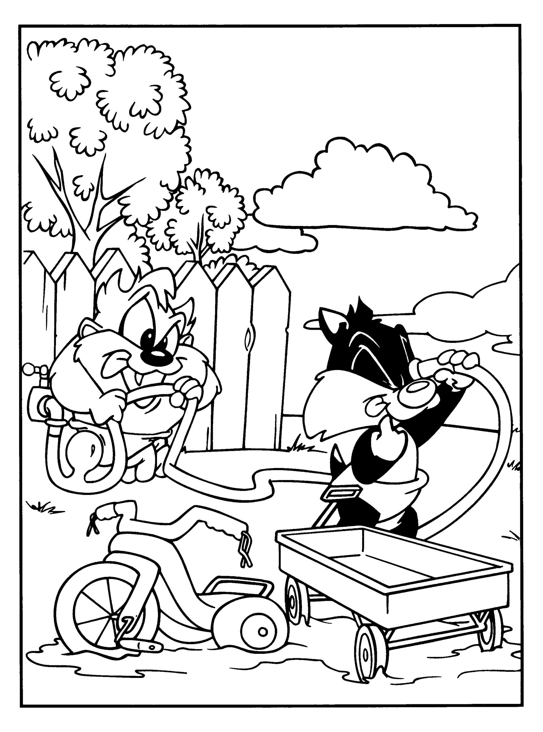 Baby Looney Tunes Coloring Pages TV Film baby looney tunes 19 Printable 2020 00422 Coloring4free