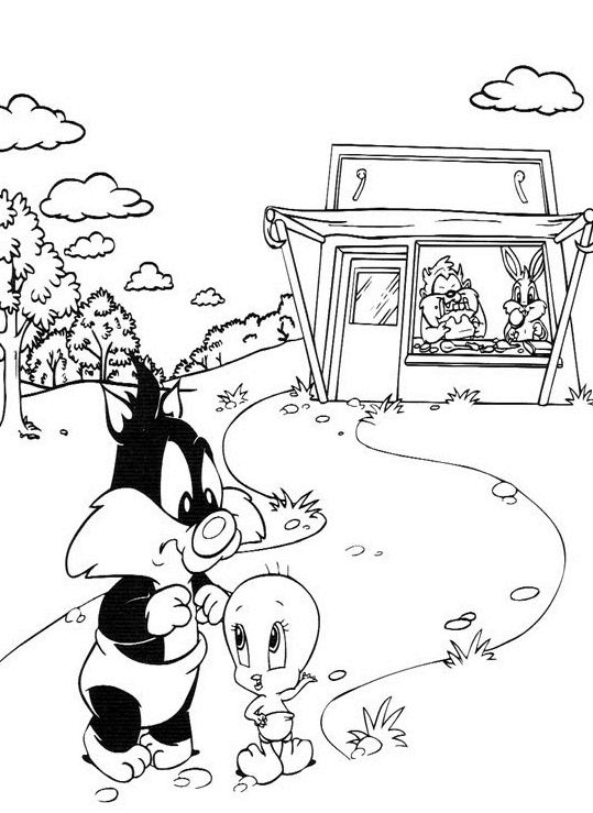 Baby Looney Tunes Coloring Pages TV Film baby looney tunes 9 Printable 2020 00480 Coloring4free