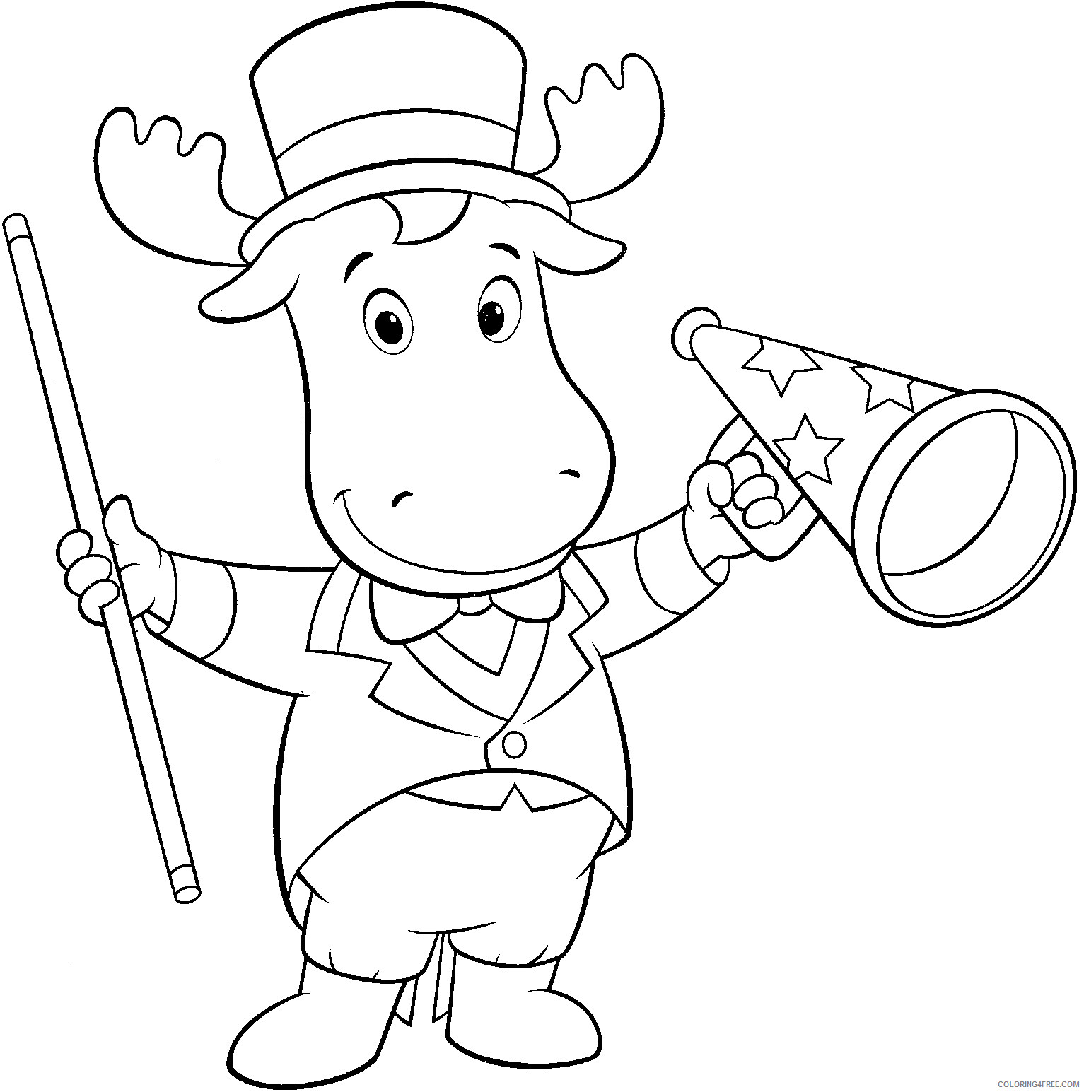 Backyardigans Coloring Pages TV Film Tyrone Backyardigans Printable 2020 00556 Coloring4free