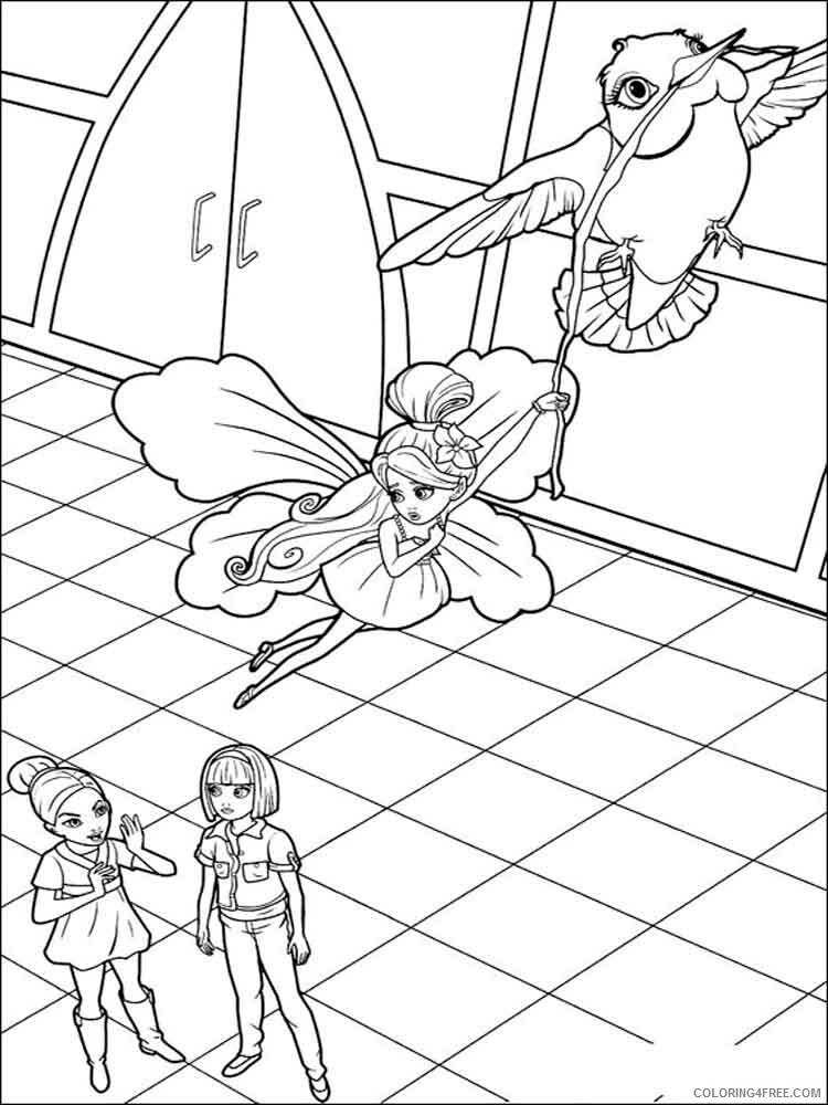 Barbie Thumbelina Coloring Pages TV Film barbie thumbelina 7 Printable 2020 00591 Coloring4free