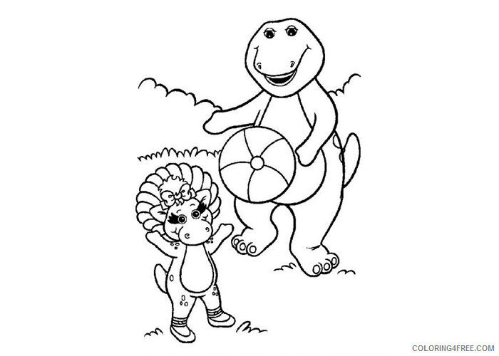 Barney and Friends Coloring Pages TV Film Barney 2 Printable 2020 00651 Coloring4free