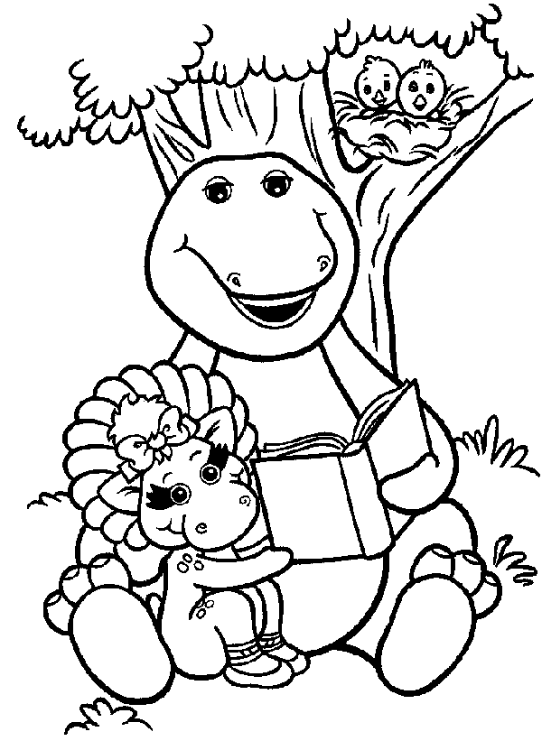 Barney and Friends Coloring Pages TV Film Barney For Kids Printable 2020 00664 Coloring4free