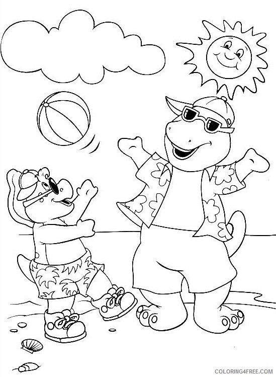 Barney and Friends Coloring Pages TV Film Barney Image Printable 2020 00647 Coloring4free
