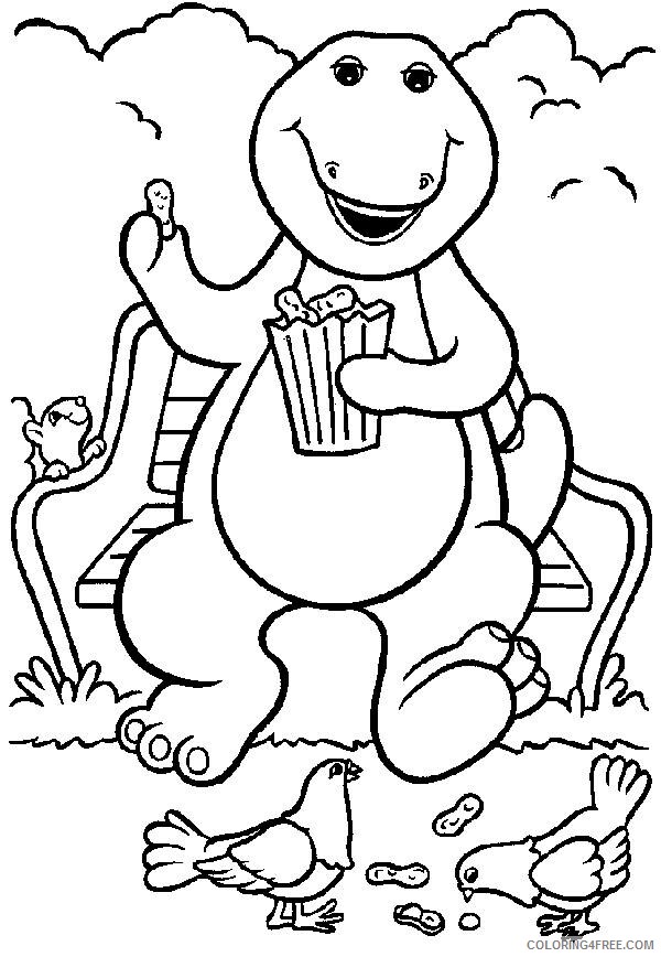 Barney and Friends Coloring Pages TV Film Barney Images Printable 2020 00669 Coloring4free
