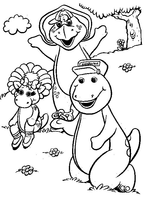 Barney and Friends Coloring Pages TV Film Barney Pictures Printable 2020 00673 Coloring4free