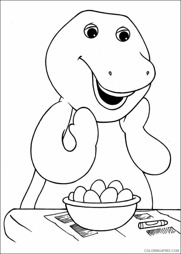 Barney and Friends Coloring Pages TV Film Barney Pictures to Print Printable 2020 00674 Coloring4free