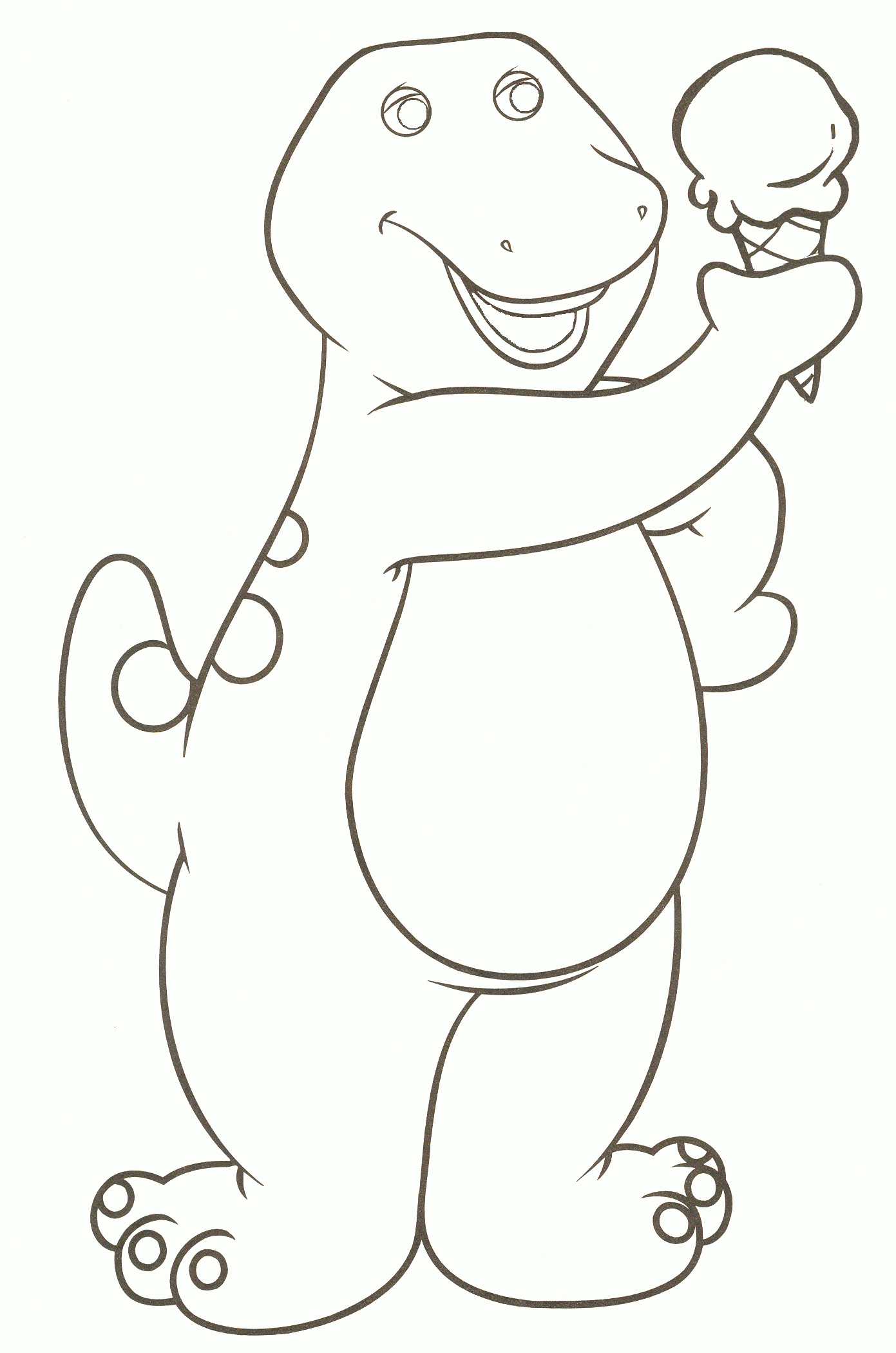 Barney and Friends Coloring Pages TV Film Barney Printable 2020 00648 Coloring4free