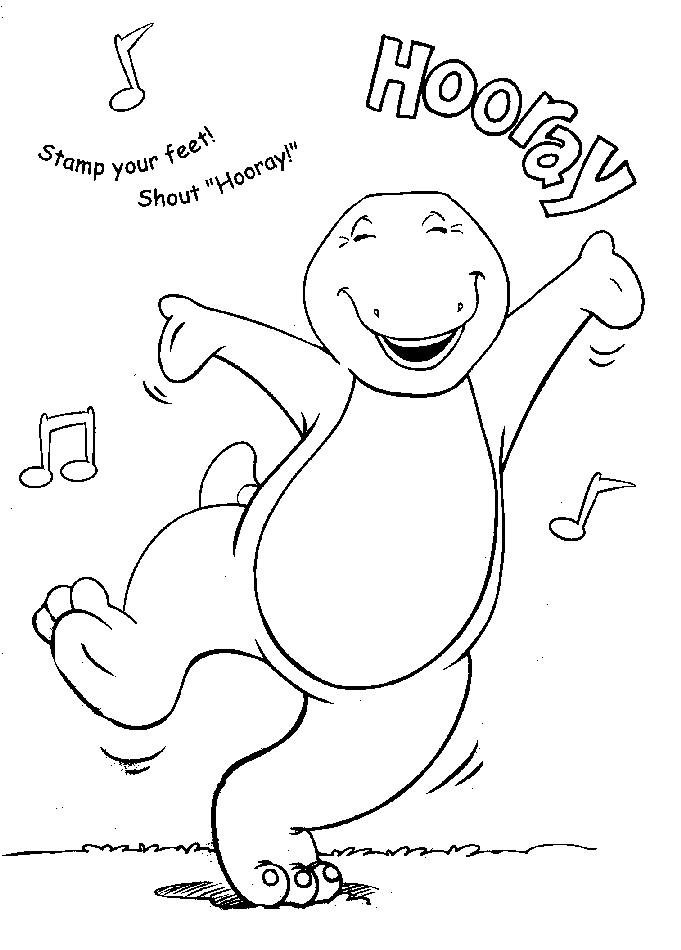 Barney and Friends Coloring Pages TV Film Barney Printable 2020 00652 Coloring4free