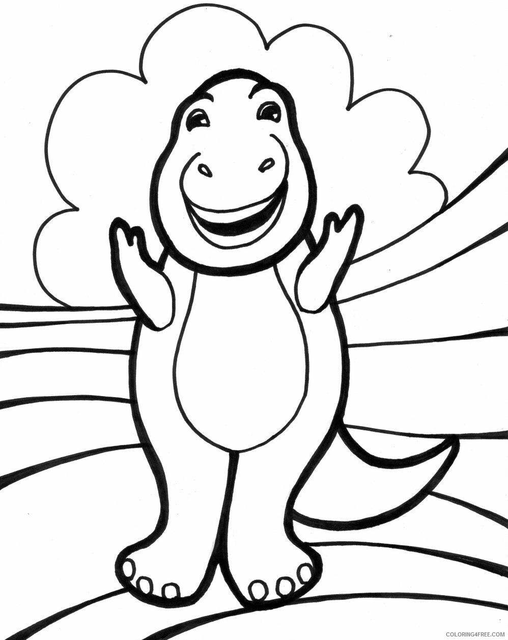 Barney and Friends Coloring Pages TV Film Barney Printable 2020 00653 Coloring4free
