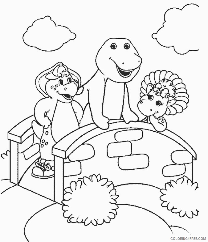 Barney and Friends Coloring Pages TV Film Barney Printable 2020 00671 Coloring4free