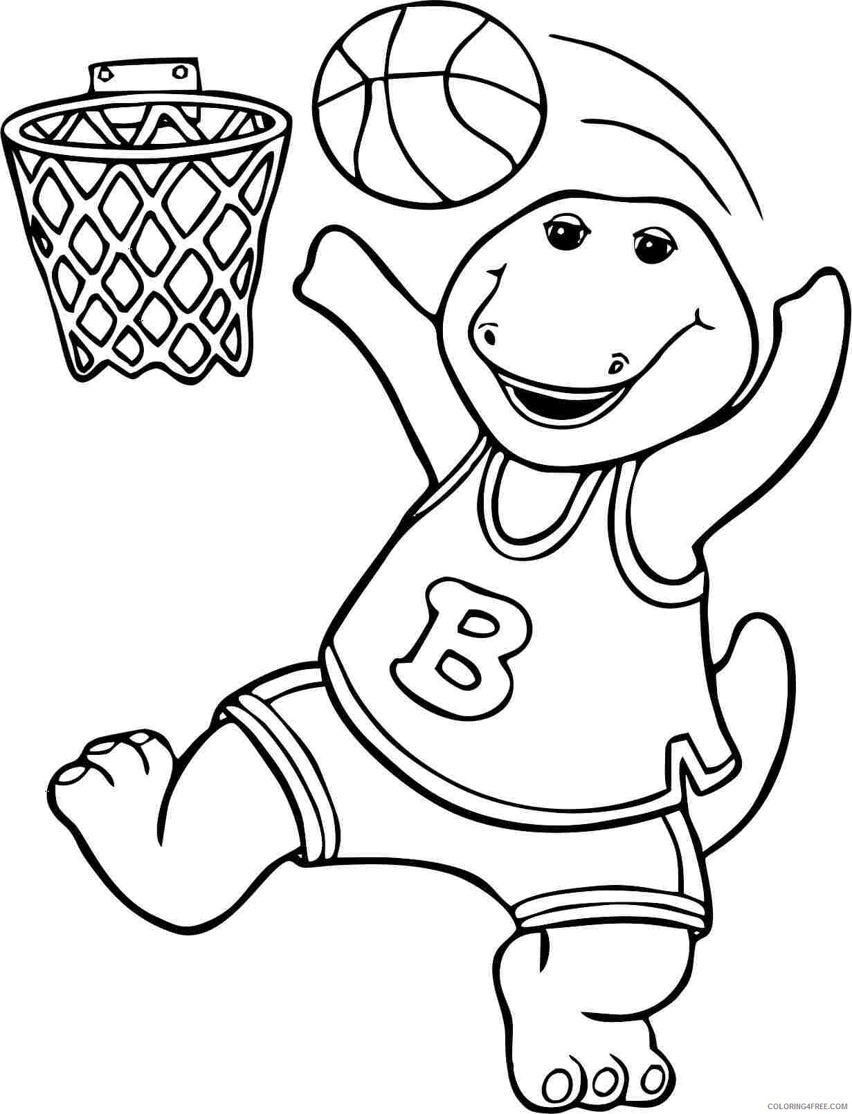 Barney and Friends Coloring Pages TV Film Barney Printable 2020 00681 Coloring4free