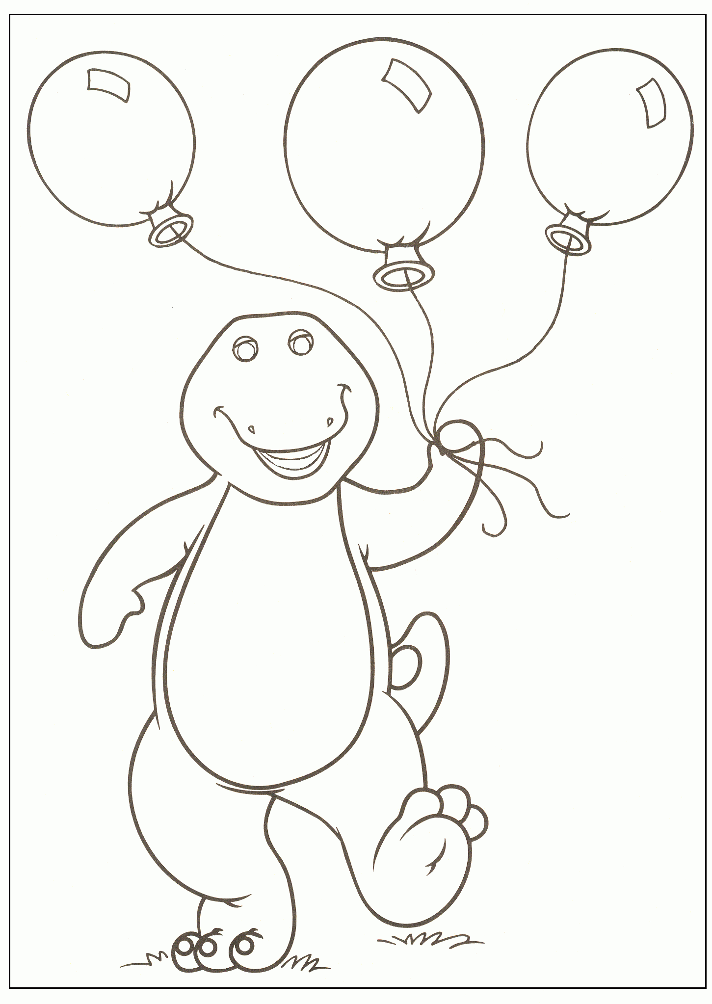 Barney and Friends Coloring Pages TV Film Barney To Print 2 Printable 2020 00672 Coloring4free