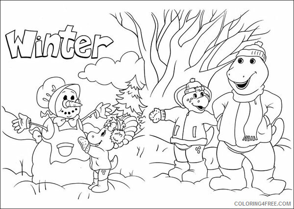 Barney and Friends Coloring Pages TV Film Barney and Friends Sheets Printable 2020 00640 Coloring4free