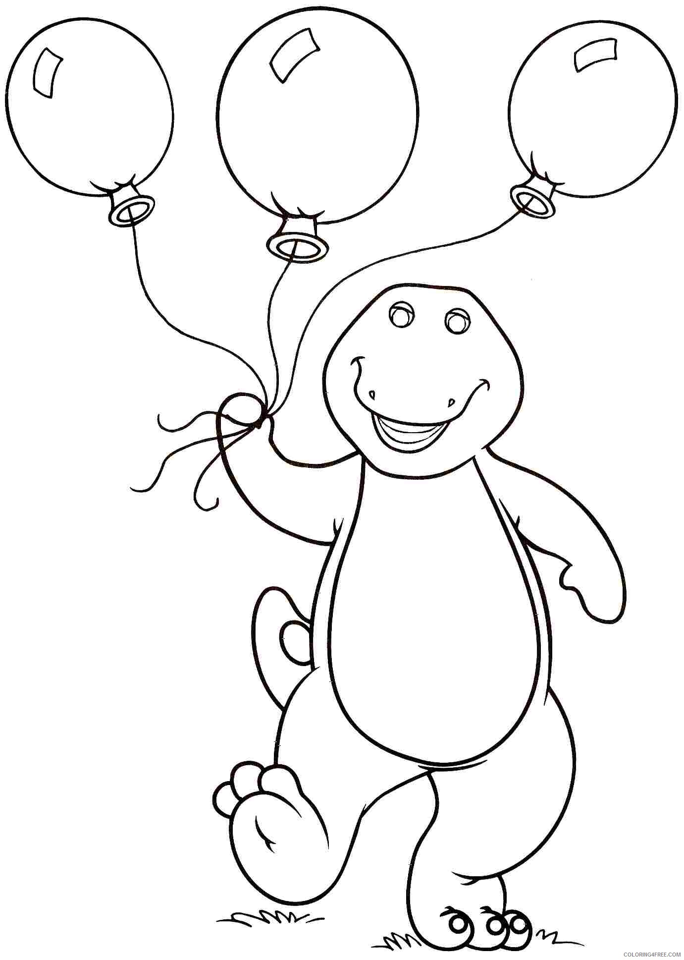 Barney and Friends Coloring Pages TV Film Barney for Preschoolers Printable 2020 00666 Coloring4free