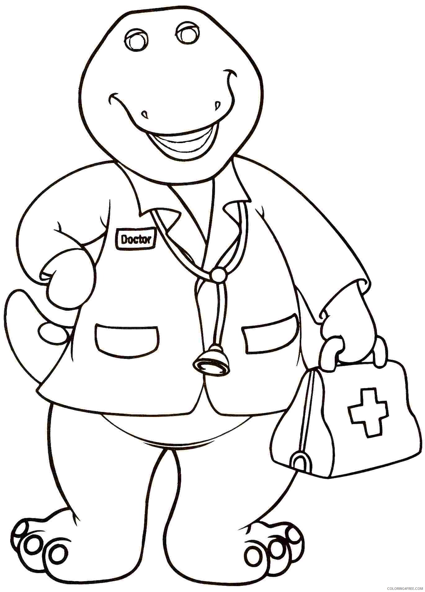 Barney and Friends Coloring Pages TV Film Free Barney Printable 2020 00690 Coloring4free
