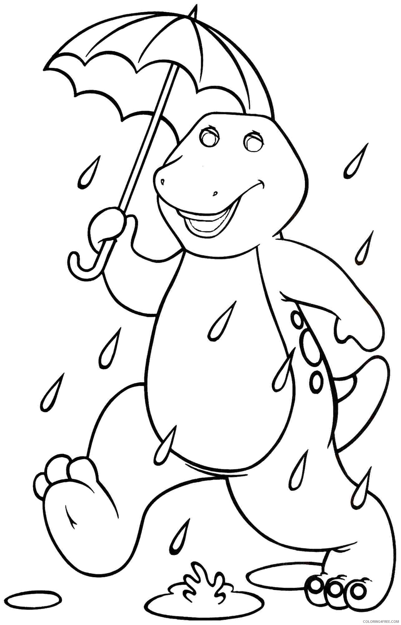 Barney and Friends Coloring Pages TV Film Free Barney Printable 2020 00691 Coloring4free