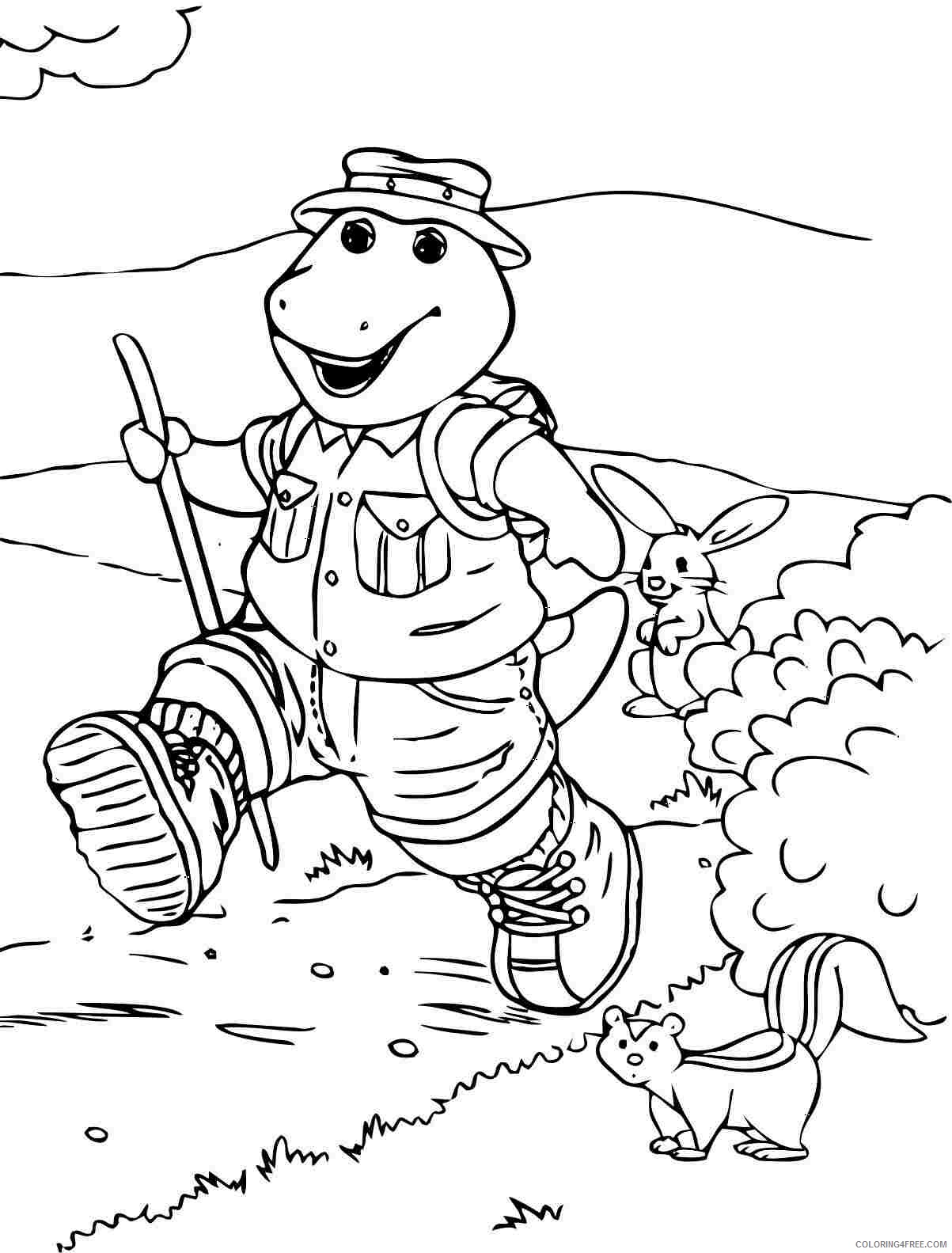 Barney and Friends Coloring Pages TV Film Large Barney Printable 2020 00693 Coloring4free