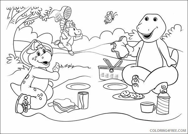Barney and Friends Coloring Pages TV Film Printable 2020 00636 Coloring4free