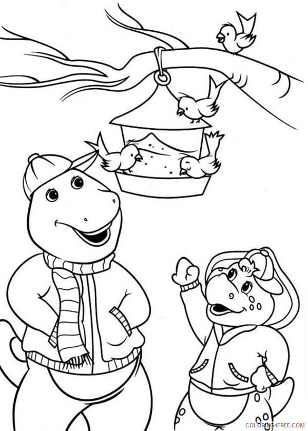 Barney and Friends Coloring Pages TV Film Printable 2020 00638 Coloring4free
