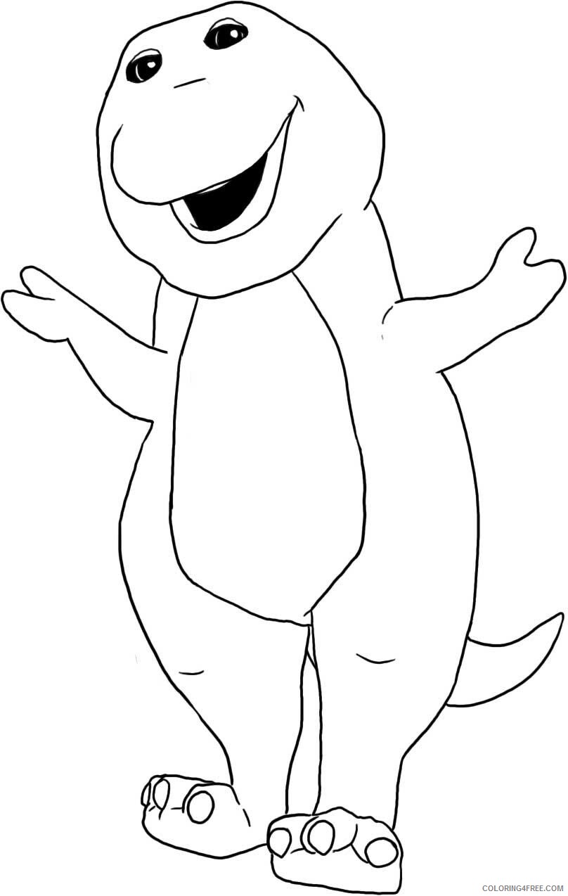 Barney and Friends Coloring Pages TV Film Printable Barney Printable 2020 00694 Coloring4free