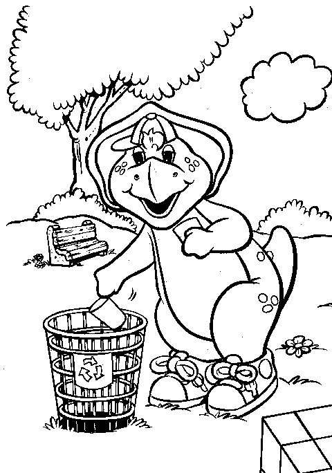 Barney and Friends Coloring Pages TV Film barney 11 Printable 2020 00656 Coloring4free