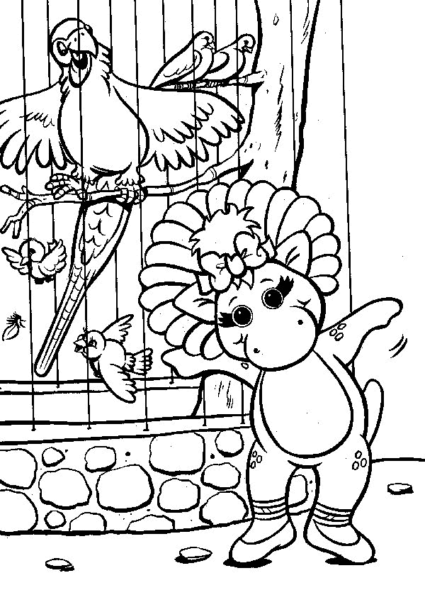 Barney and Friends Coloring Pages TV Film barney 5 Printable 2020 00661 Coloring4free