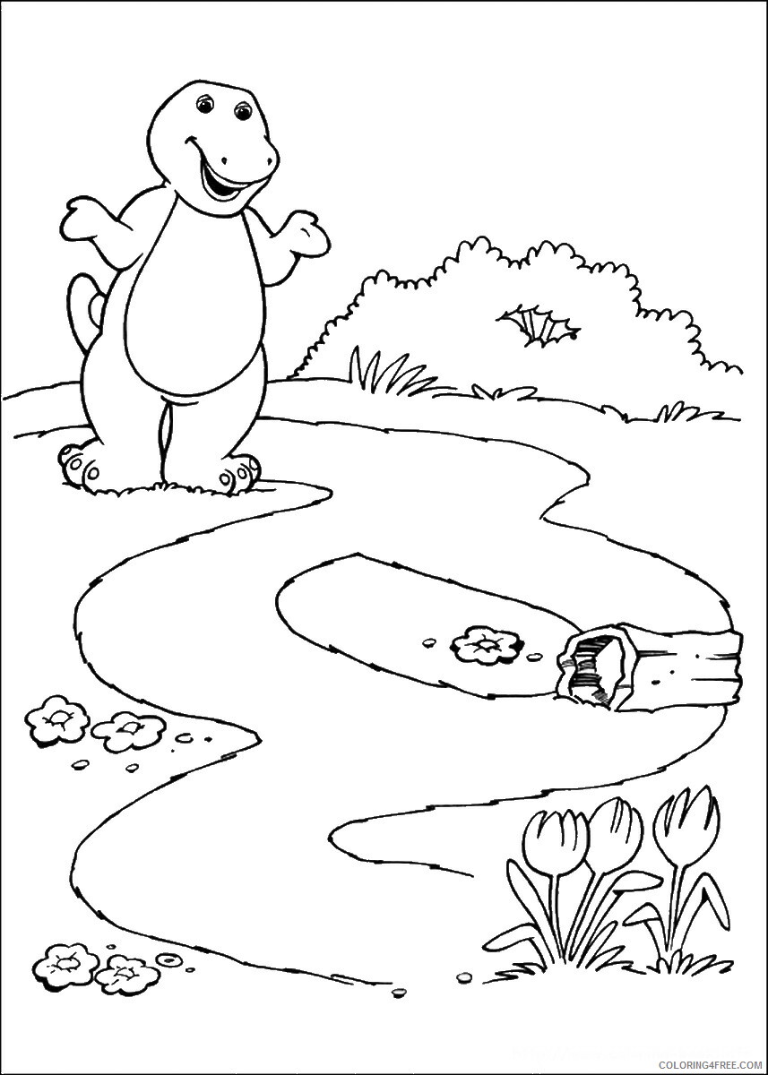 Barney and Friends Coloring Pages TV Film barney_cl_1029 Printable 2020 00602 Coloring4free