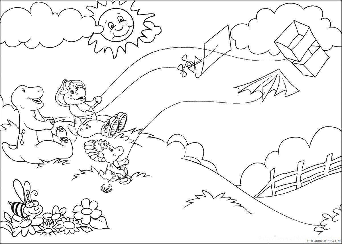Barney and Friends Coloring Pages TV Film barney_cl_1031 Printable 2020 00604 Coloring4free