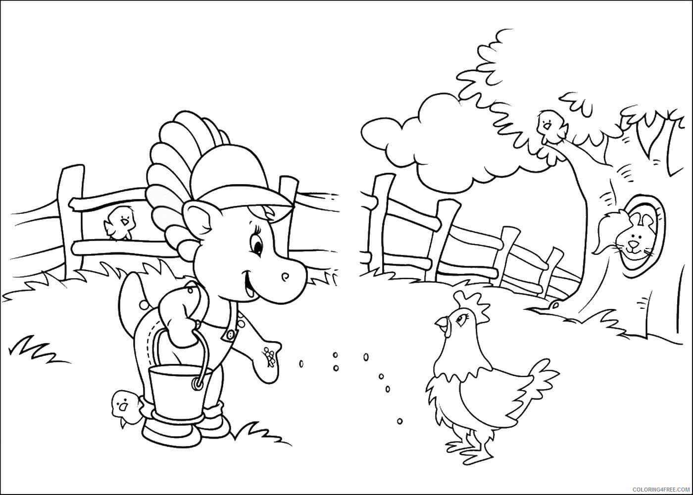 Barney and Friends Coloring Pages TV Film barney_cl_1032 Printable 2020 00605 Coloring4free