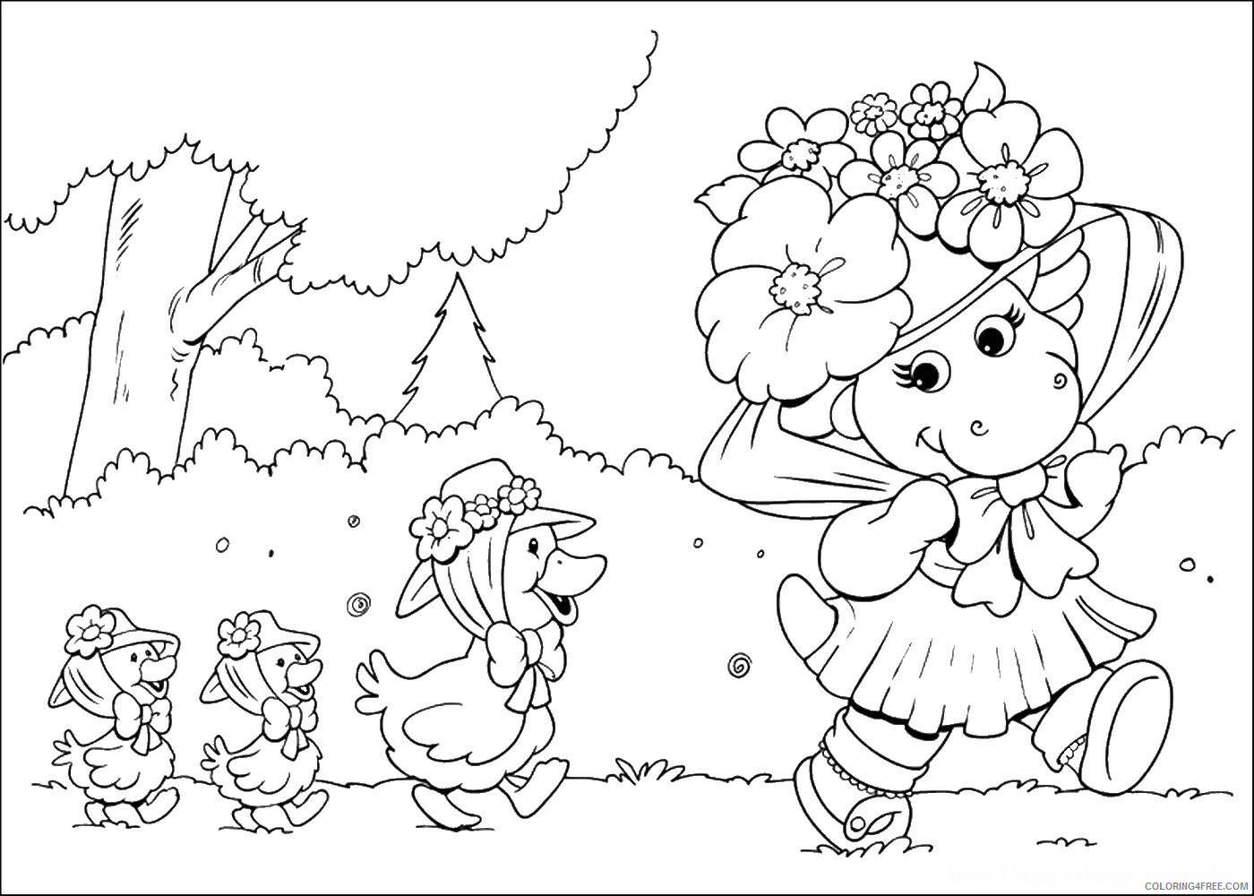 Barney and Friends Coloring Pages TV Film barney_cl_1035 Printable 2020 00608 Coloring4free