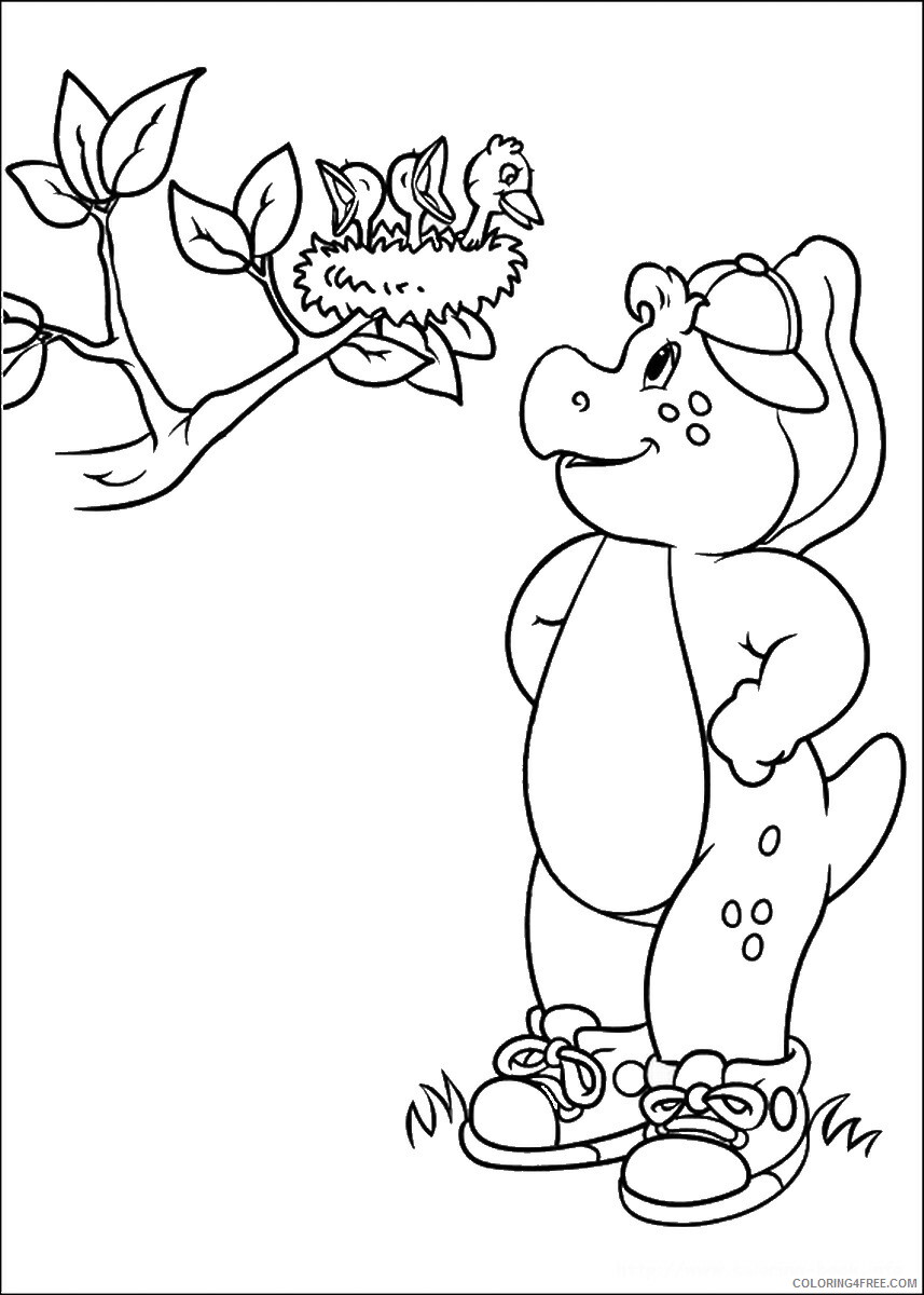 Barney and Friends Coloring Pages TV Film barney_cl_1036 Printable 2020 00609 Coloring4free