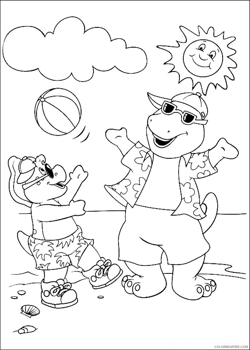 Barney and Friends Coloring Pages TV Film barney_cl_1037 Printable 2020 00610 Coloring4free