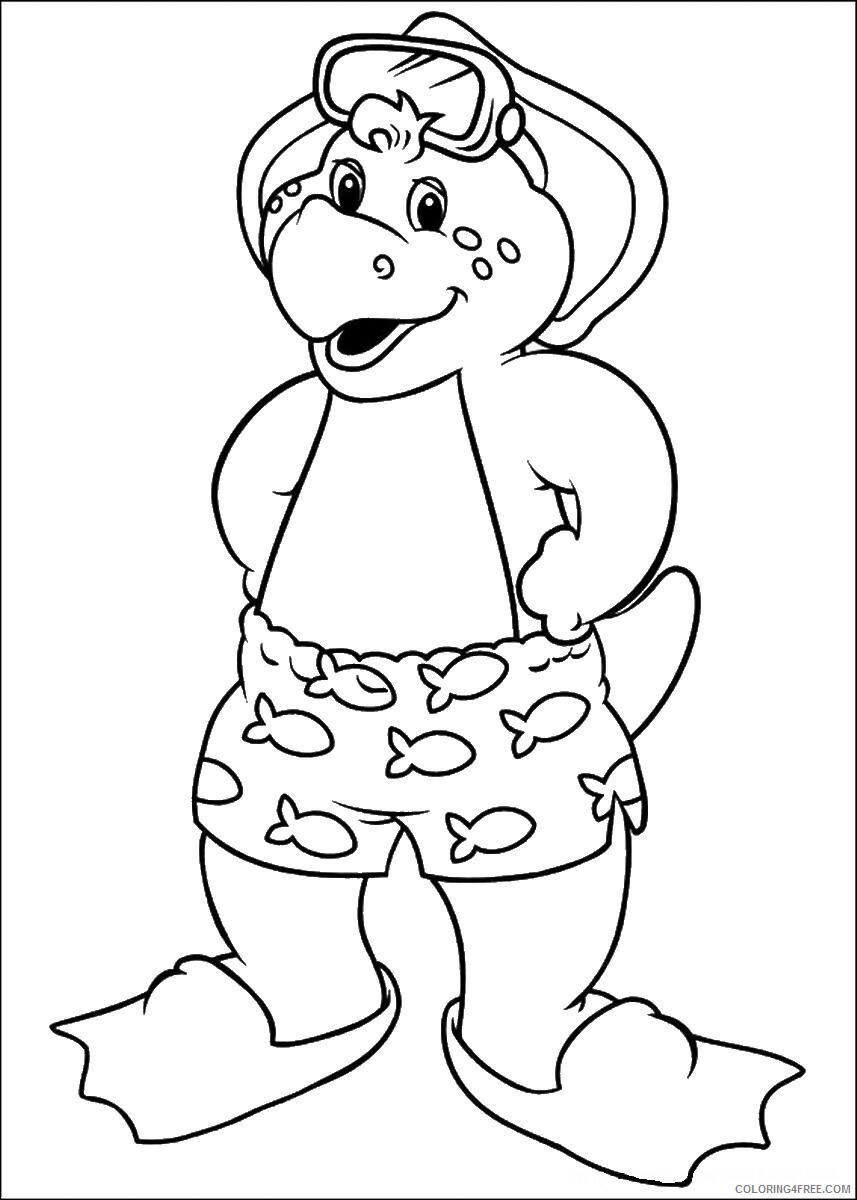 Barney and Friends Coloring Pages TV Film barney_cl_1038 Printable 2020 00611 Coloring4free