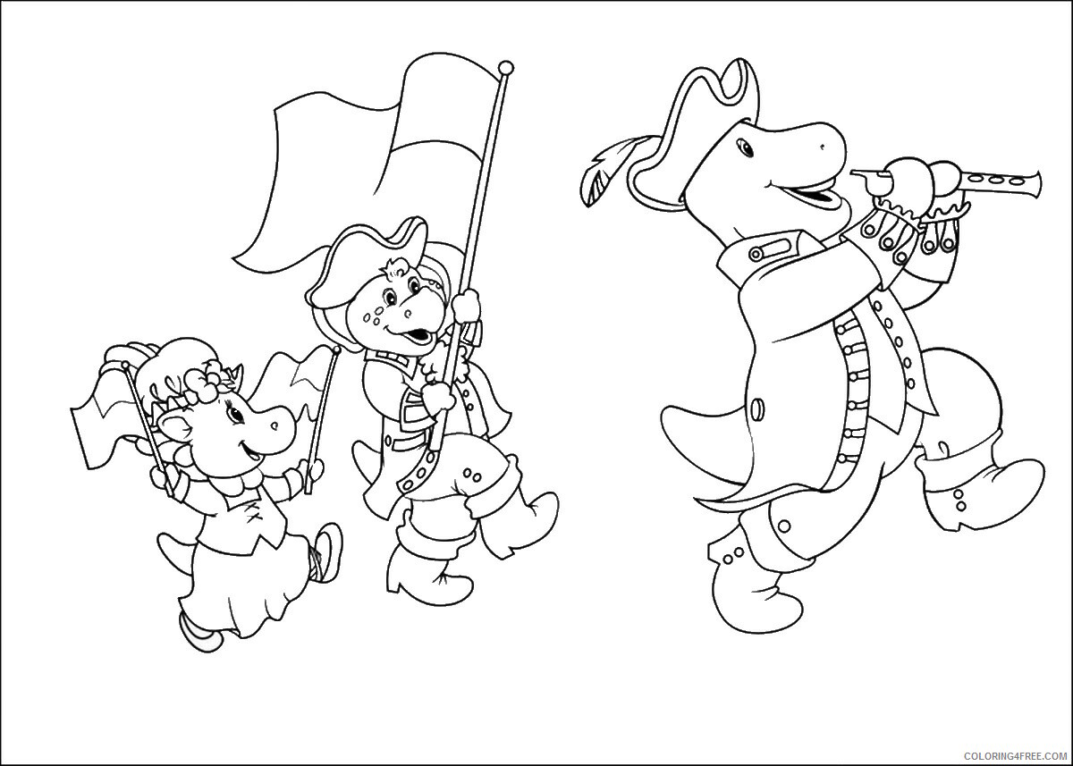 Barney and Friends Coloring Pages TV Film barney_cl_1041 Printable 2020 00614 Coloring4free