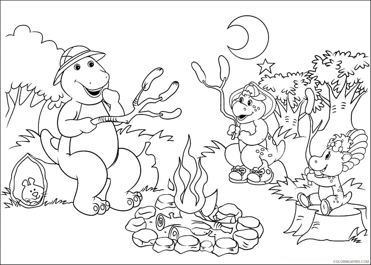 Barney and Friends Coloring Pages TV Film barney_cl_1043 Printable 2020 00616 Coloring4free