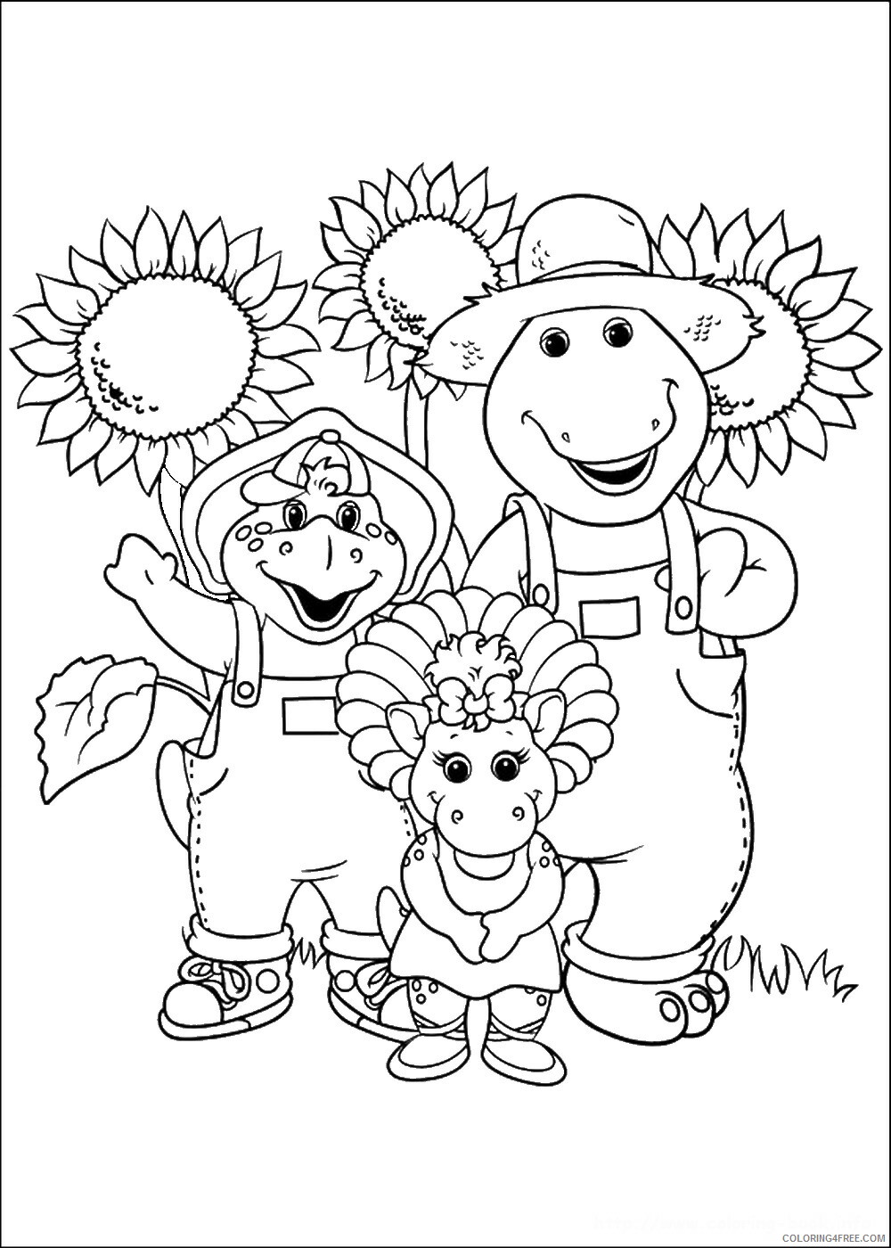 Barney and Friends Coloring Pages TV Film barney_cl_1044 Printable 2020 00617 Coloring4free