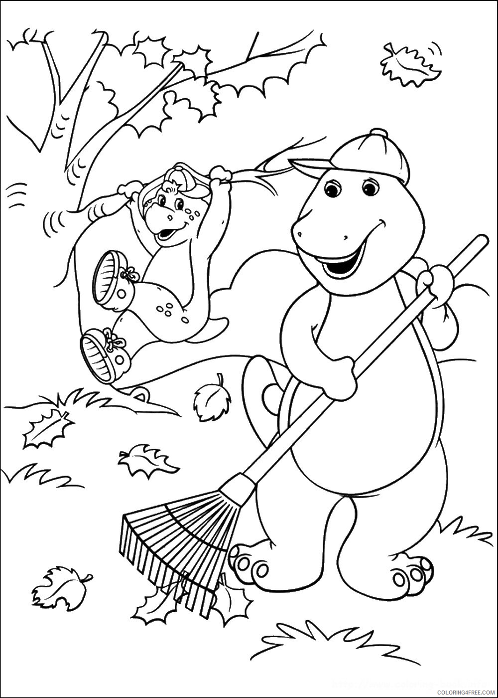 Barney and Friends Coloring Pages TV Film barney_cl_1046 Printable 2020 00619 Coloring4free