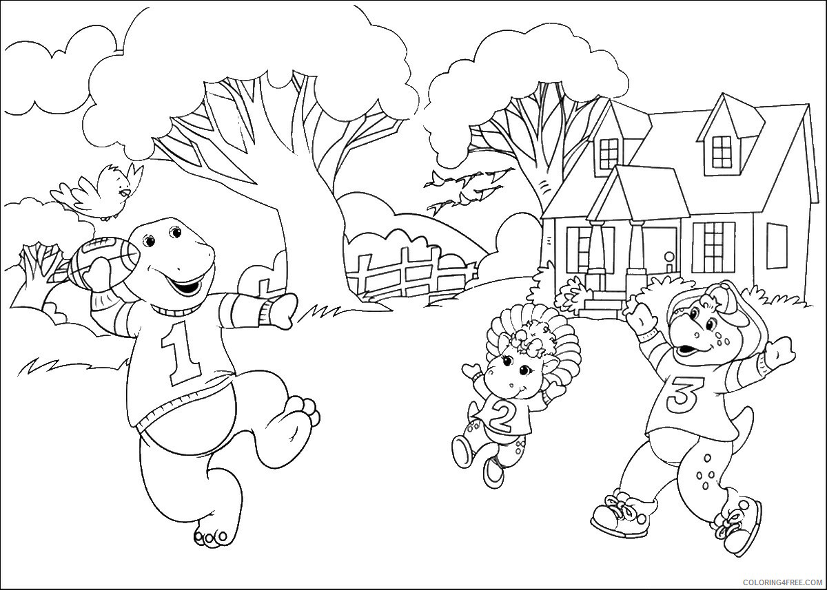 Barney and Friends Coloring Pages TV Film barney_cl_1048 Printable 2020 00621 Coloring4free