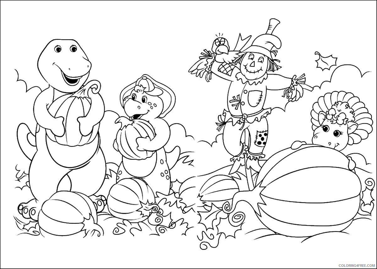 Barney and Friends Coloring Pages TV Film barney_cl_1049 Printable 2020 00622 Coloring4free