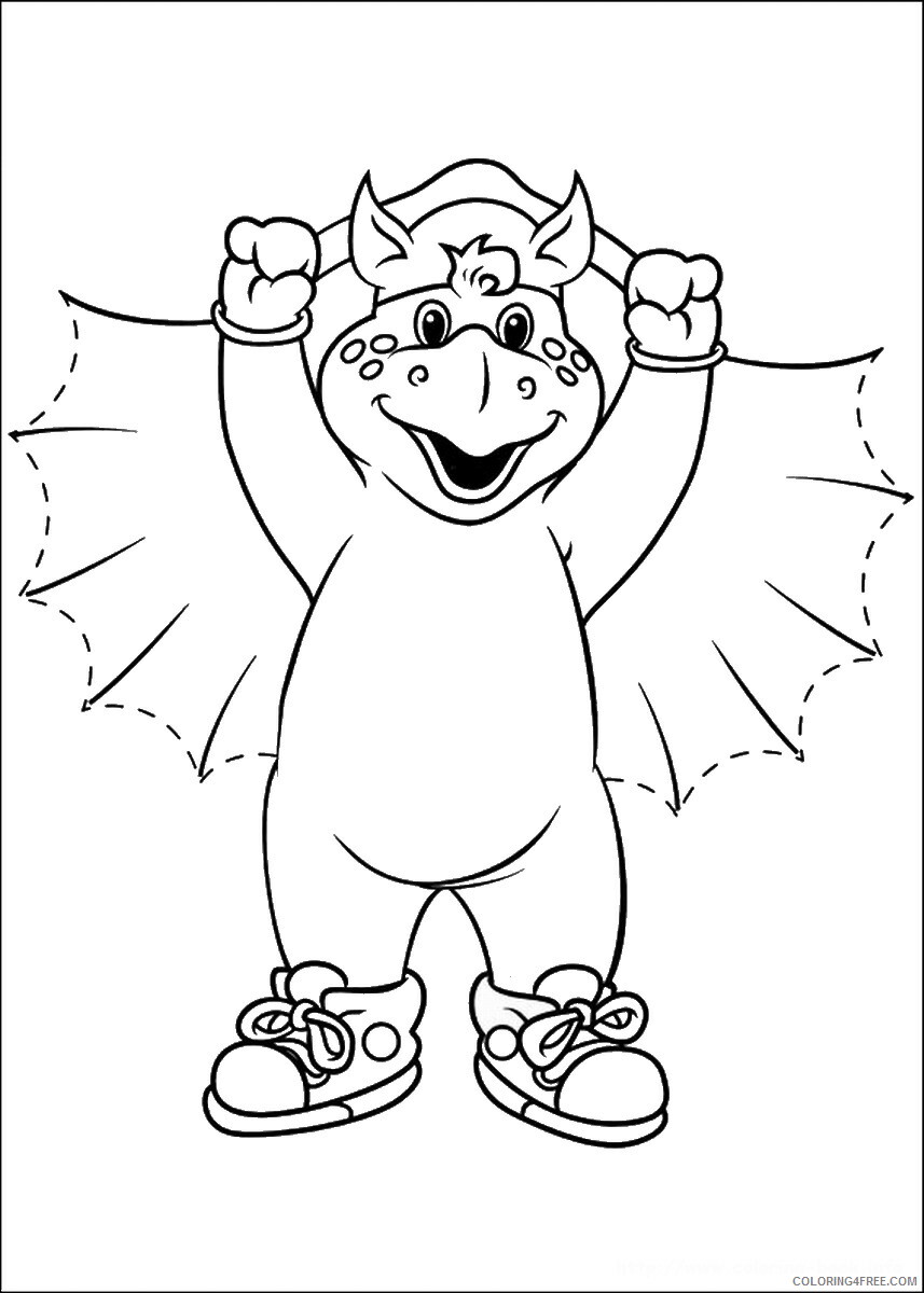 Barney and Friends Coloring Pages TV Film barney_cl_1050 Printable 2020 00623 Coloring4free