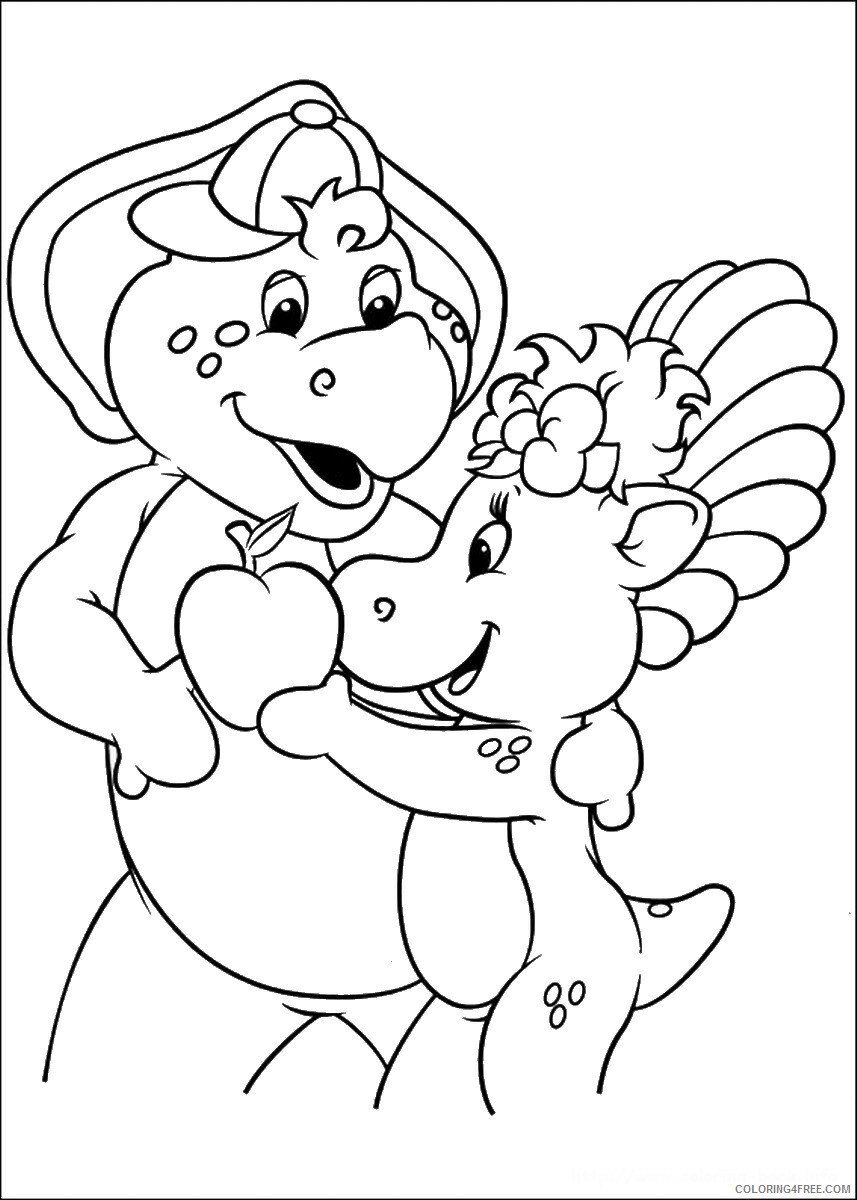 Barney and Friends Coloring Pages TV Film barney_cl_1051 Printable 2020 00624 Coloring4free