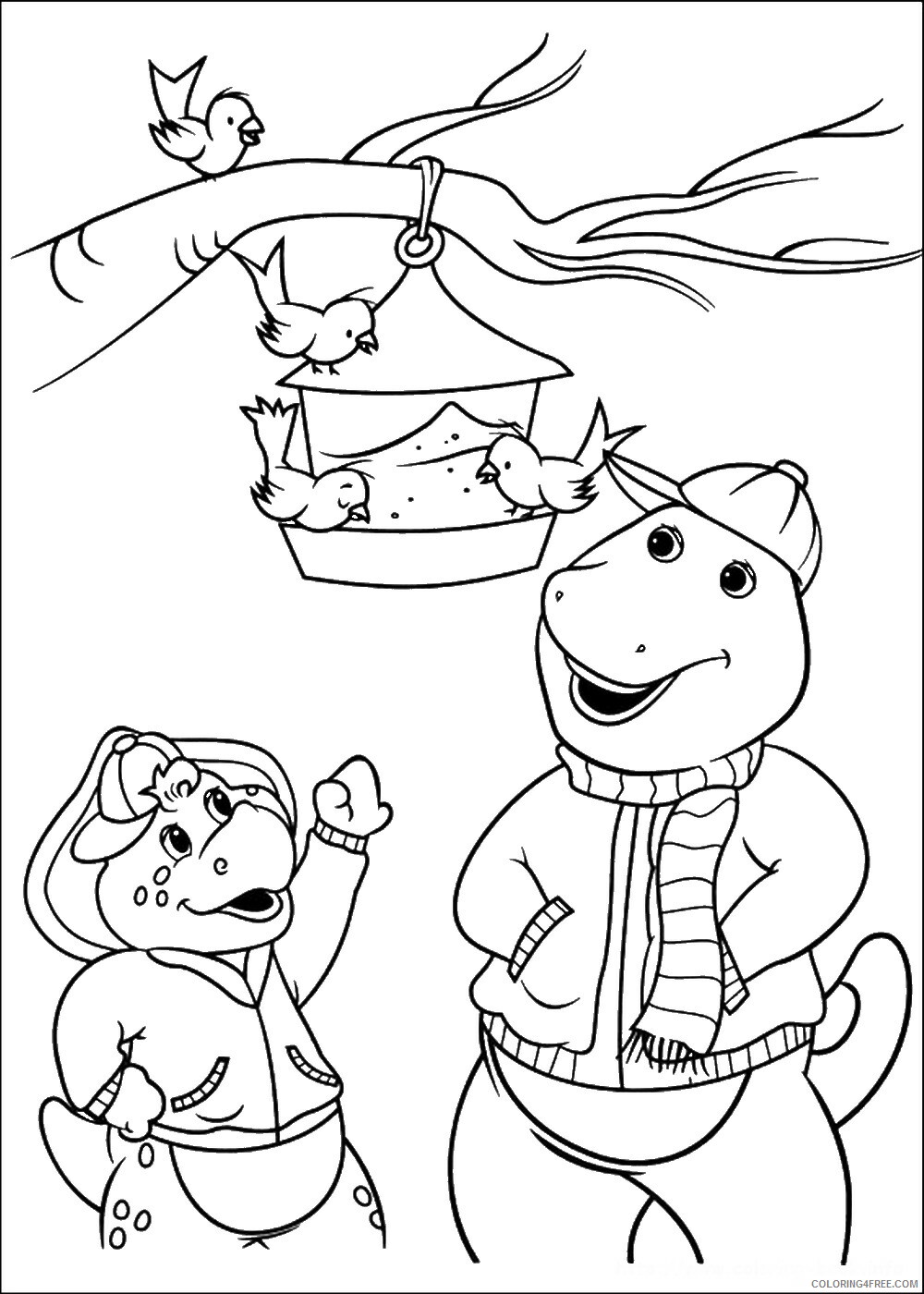 Barney and Friends Coloring Pages TV Film barney_cl_1053 Printable 2020 ...