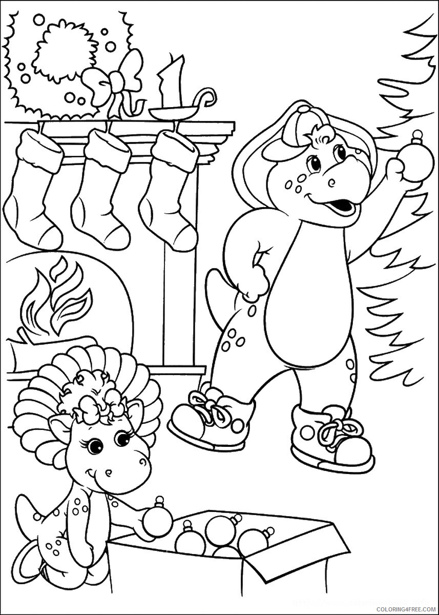 Barney and Friends Coloring Pages TV Film barney_cl_1054 Printable 2020 00627 Coloring4free